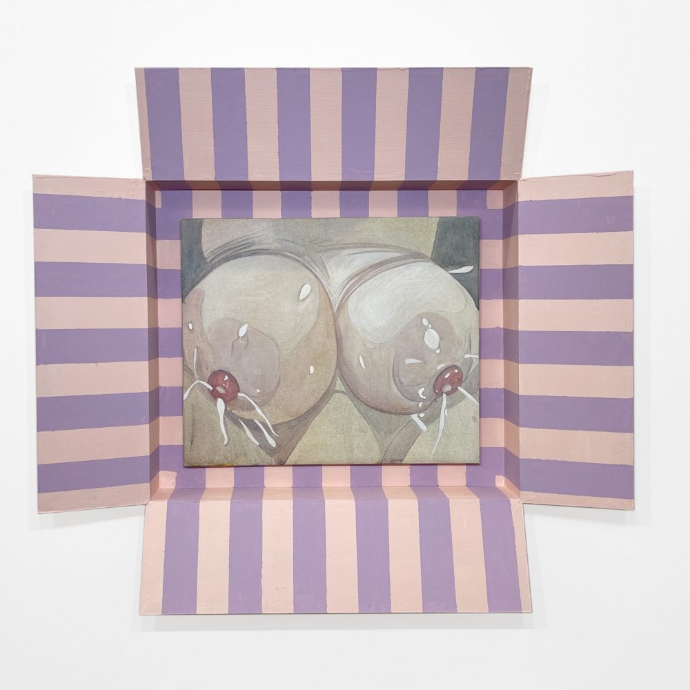 Cupcakes, Watercolor on Canvas, 41 x 51 cm, framed 83 x 92 cm, 2023, 2.500€