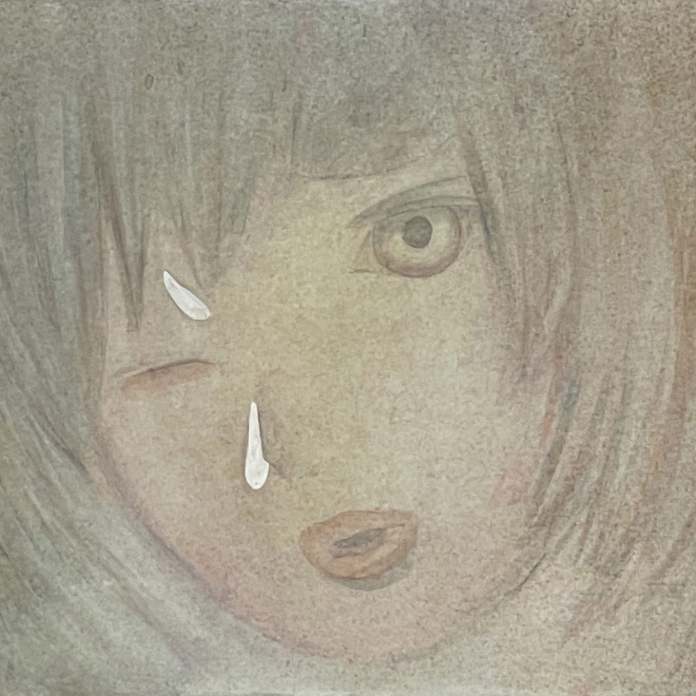 Milky Splash, Watercolor on Canvas, 24 x 30 cm, framed 47,5 x 54,5 cm, 2023, 1.200€, unframed