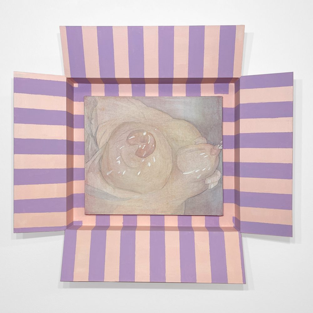 Squeezy Splash, Watercolor on Canvas, 41 x 51 cm, framed 83x 92 cm, 2023, 2.500€